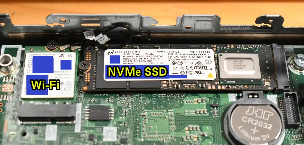 初期搭載されレテいるNVMe SSD