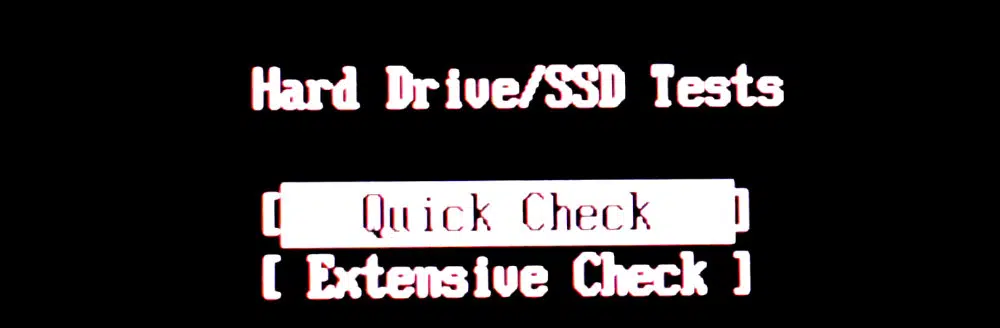 SSDのクイックチェック