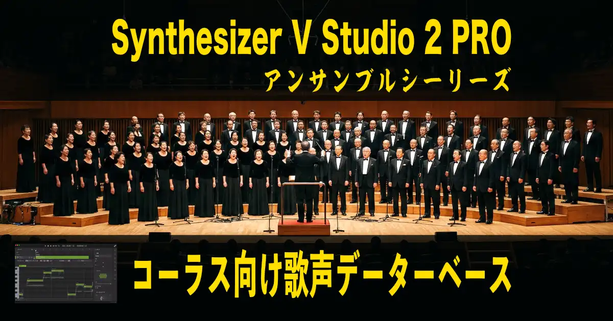 【割引クーポン対象】DLsiteで購入できるコーラス向けSynthesizer V 2 AI アンサンブルシリーズ